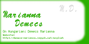 marianna demecs business card